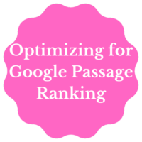 Optimizing for Google Passage Ranking