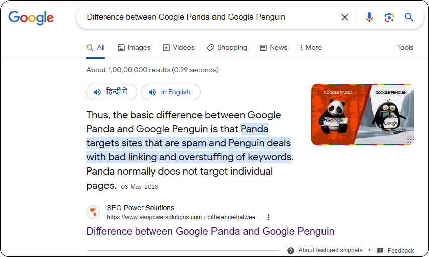 Google-featured snip